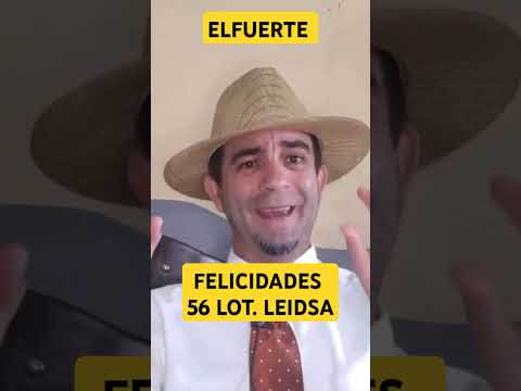 Felicidades a los que jugaron el 56 en la lotería Leídsa, una explicación breve del movi. 14 Junio