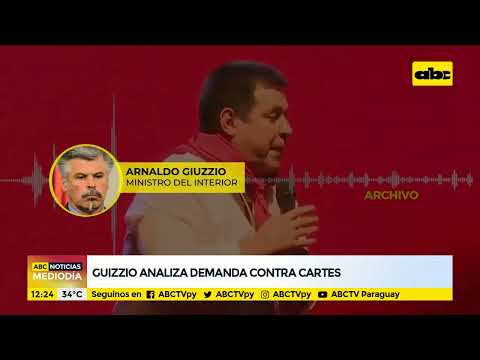Ministro Giuzzio analiza demanda contra Horacio Cartes