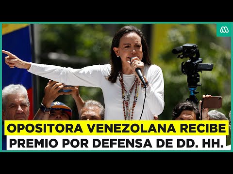 Venezuela: María Corina Machado recibe premio por defensa de los DD. HH.