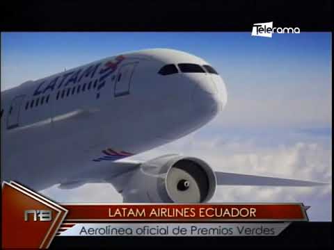 Latam Airlines Ecuador aerolínea oficial de Premios Verdes
