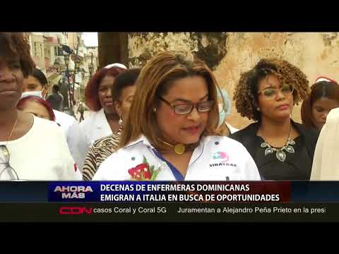 Decenas de enfermeras dominicanas emigran a Italia en busca de oportunidades