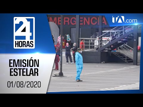 Noticias Ecuador: Noticiero 24 Horas, 01/08/2020 (Emisión Estelar)