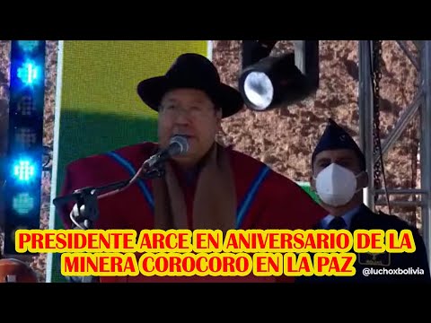PRESIDENTE ARCE PLANTEA INDUSTRALIZAR LA MATERIA PRIMA DE LOS MINERALES DE BOLIVIA..