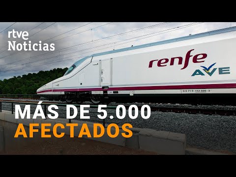 AVE: SIN CIRCULACIÓN entre MADRID y LEVANTE por una AVERÍA de la CATENARIA en CUENCA | RTVE