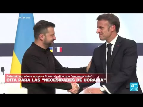 'Gracias por brindarnos la posibilidad de defender nuestras ciudades': Zelenski a Macron