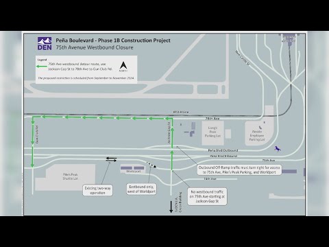 Traffic change coming soon near shuttle lots Denver International Airport