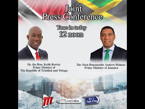 Joint Press Conference Hosted By PM Rowley and Prime Minister of Jamaica,  Andrew Holness