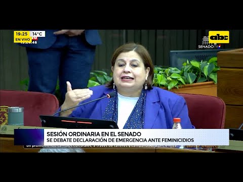 Senado debate declaración de emergencia ante feminicidios
