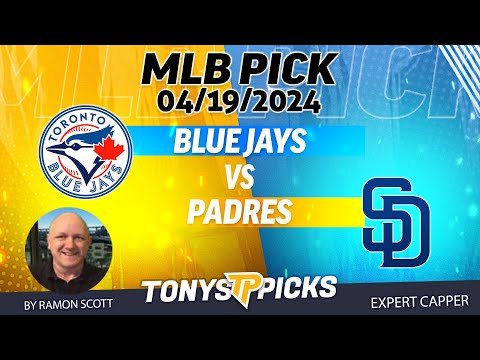 Toronto Blue Jays vs San Diego Padres 4/19/2024 FREE MLB Picks and Predictions by Ramon Scott