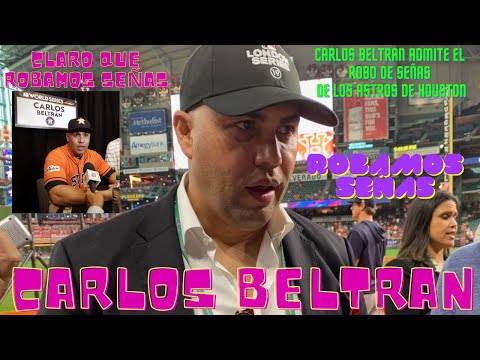 PELOTERO PUERTORRIQUEÑO CARLOS BELTRAN ADMITE QUE EN LOS ASTROS DE HOUSTON ROBARON SEÑAS!!