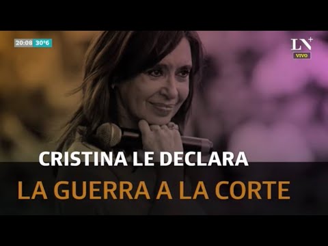 Lawfare al palo: dura carta de Cristina Kirchner con fuertes críticas a la Corte Suprema