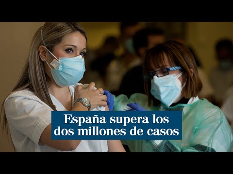 España registra más de 42.000 contagios desde el martes y supera los dos millones de casos