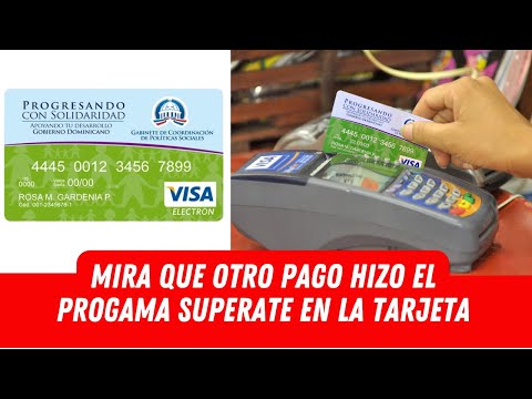 MIRA QUE OTRO PAGO HIZO EL PROGAMA SUPERATE EN LA TARJETA