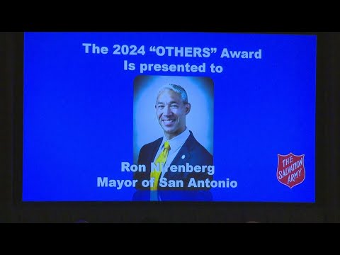 SA Mayor Ron Nirenberg awarded Salvation Army's first ever others humanitarian award