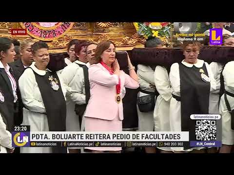 Presidenta Dina Boluarte cargó anda por el Día de Santa Rosa de Lima