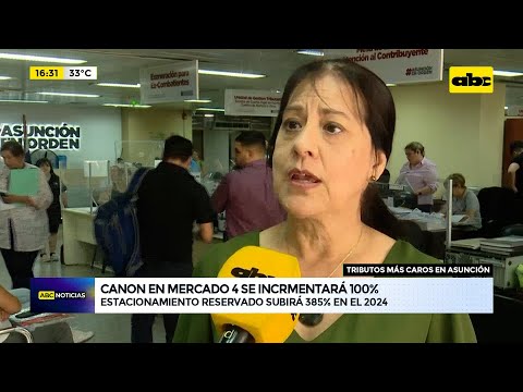 Suba de tributos en Asunción: canon en el mercado 4 subirá 100%