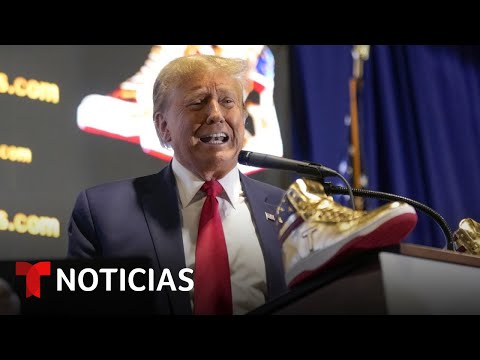 Línea de tenis de Trump se agota en cuestión de horas | Noticias Telemundo