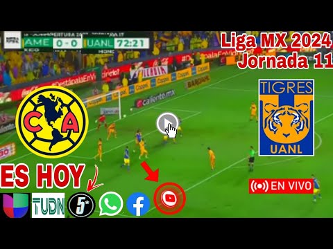 América vs. Tigres en vivo, donde ver, a que hora juega América vs. Tigres Liga MX 2024
