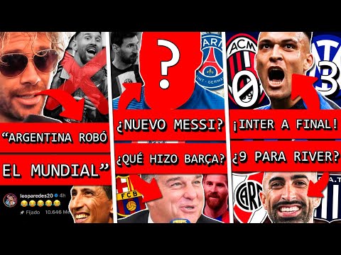 URUGUAY criticó a ARGENTINA+ El REEMPLAZO de MESSI en PSG ¿Y BARÇA?+ INTER eliminó MILAN con LAUTARO