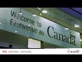 Vos deux premi?res semaines au Canada