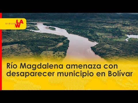 Viviendas a orillas del río Magdalena en el sur de Bolívar están en riesgo de desaparecer