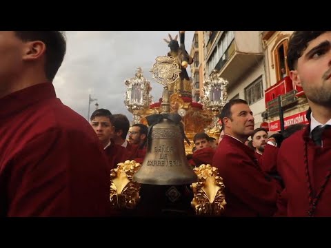 Easter procession takes to the streets of Malaga in the rain
