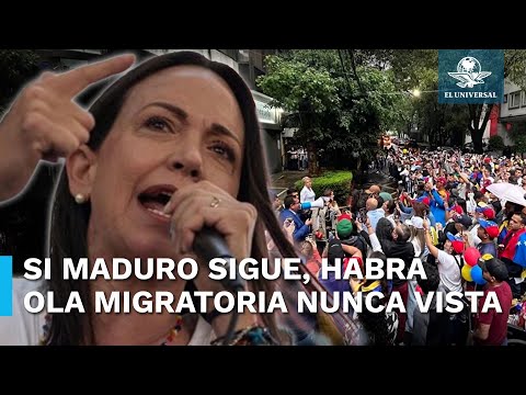 Pide Mari?a Corina Machado a AMLO usar “canal de comunicacio?n” con Maduro