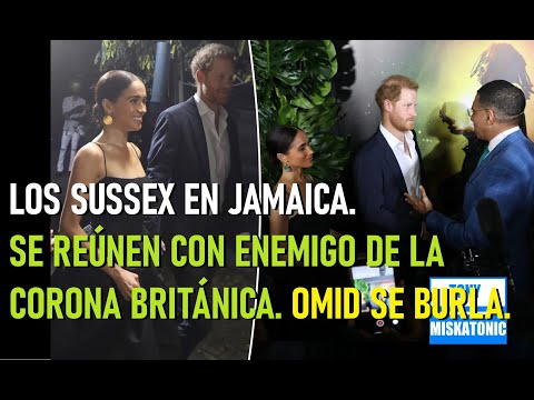 MEGHAN Y HARRY EN JAMAICA EN ESTRENO DE PELÍCULA ONE LOVE SOBRE BOB MARLEY. OMID SCOBIE SE BURLA.