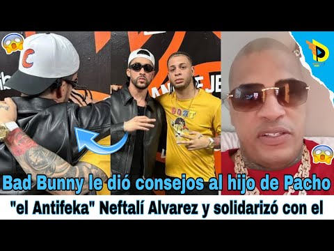 Bad Bunny le dió consejos al hijo de Pacho el Antifeka Neftalí Alvarez y solidarizó con el