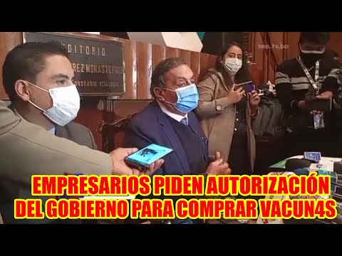 BOLIVIA CÁMARA NACIONAL DE COMERCIO ROLANDO KEMPFF PIDE QUE GOBIERNO LE AUTORICE COMPRAR V4CUNAS..