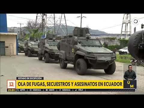 Ola de fugas, secuestros y asesinatos en Ecuador