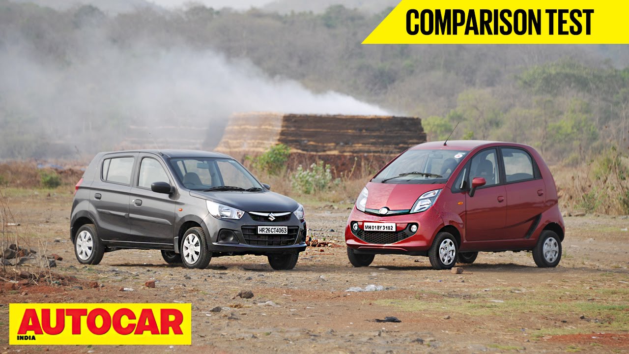 Maruti Alto K10 AMT vs Tata Nano AMT | Comparison Test | Autocar India