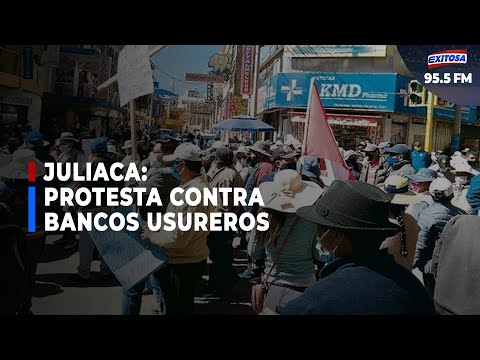 Anuncian multitudinaria protesta contra bancos en Juliaca para este 9 de septiembre