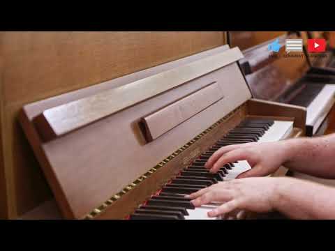 Gerh. Steinberg Upright Piano in Walnut Cabinet