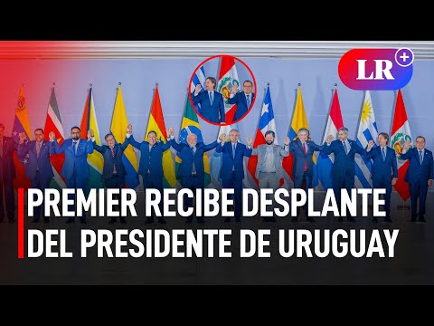 Premier Alberto Otárola recibe desplante del presidente de Uruguay al intentar saludarlo | #LR