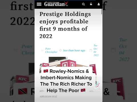 Rowley-Nomics & Imbert-Nomics, How To Make The Rich Richer To Help The Poor