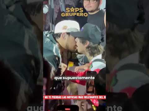 Natanael Cano y Jesús Ortiz Paz se besan en pleno concierto #viral #regionalmexicano #mexicansinger