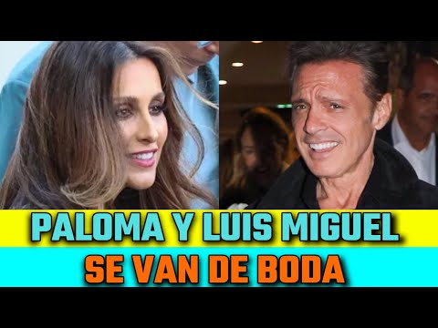 ¡Todas las imágenes! PALOMA CUEVAS y LUIS MIGUEL se van de BODA CONJUNTADOS y FELICES