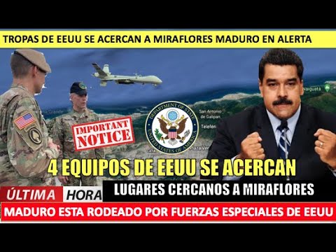 4 equipos de EEUU se acercan a Maduro a minutos de Miraflores