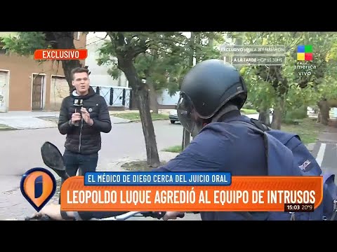Leopoldo Luque agredió al equipo de Intrusos