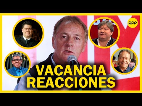 Jorge Muñoz: REACCIONES a la vacancia del alcalde de Lima