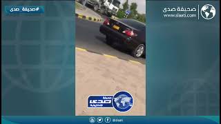 سيدة خليجية تقود عكس السير بطريقة مريبة