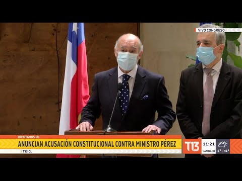 Diputados DC anuncian acusación constitucional contra ministro Pérez