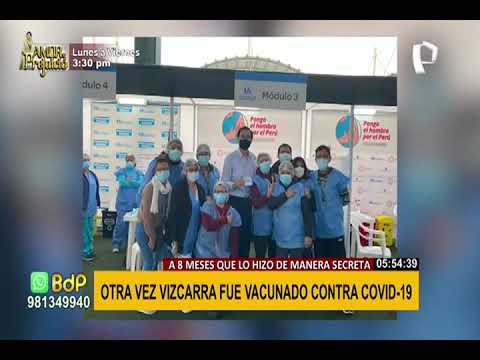 Ex presidente Martín Vizcarra se vacunó contra la COVID-19, pese al “vacunagate”