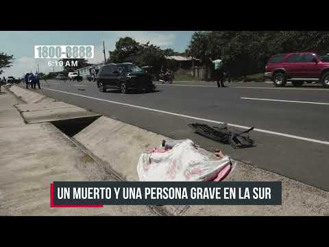 Ciclista muerto tras ser impactado por camioneta en Cra. Sur, Managua - Nicaragua