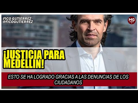 ¡JUSTICIA PARA MEDELLÍN!  Federico Gutierrez mensaje a la ciudadanía