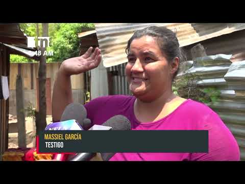 ¡Vecinos en peligro! Rama de árbol se desploma sobre vivienda en Estelí