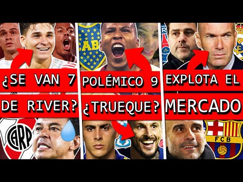 ?¿Estos 7 JUGADORES se VAN de RIVER+ BOCA busca polémico 9+ ¿BENEDETTO x PAVÓN+ MERCADO de EUROPA