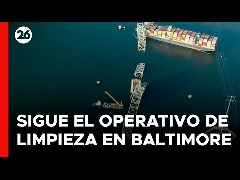 EEUU - EN VIVO | Continúan las tareas de limpieza tras el colapso del puente en Baltimore