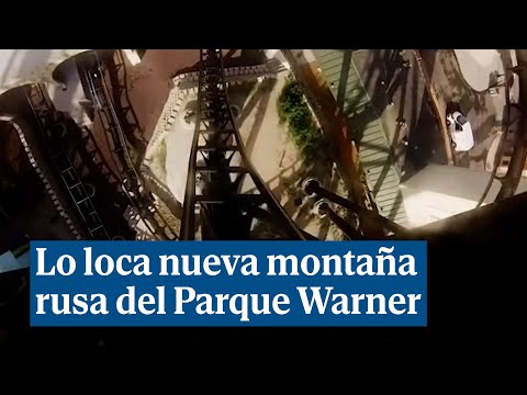 La loca nueva montaña rusa del Parque Warner de Madrid: caídas de 98º y 12 momentos de ingravidez